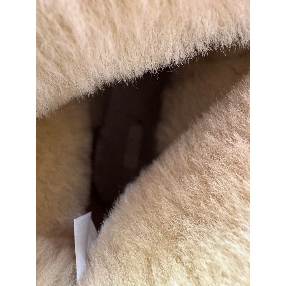 FitFlop Mukluk Short Suede Shearling Boots Tan Platform‎ Womens 11